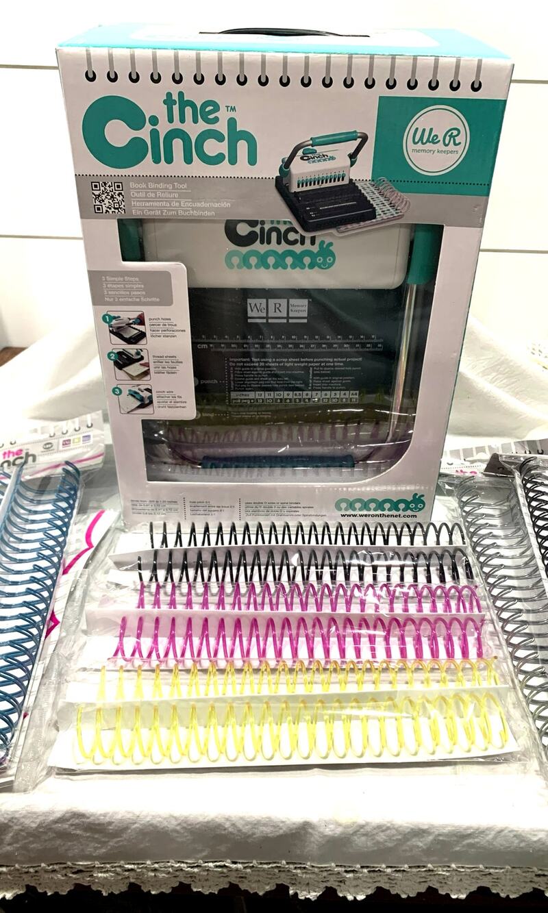 The Cinch Book Binding Tool We R Memory Keepers Machine Bundle Tool NEW